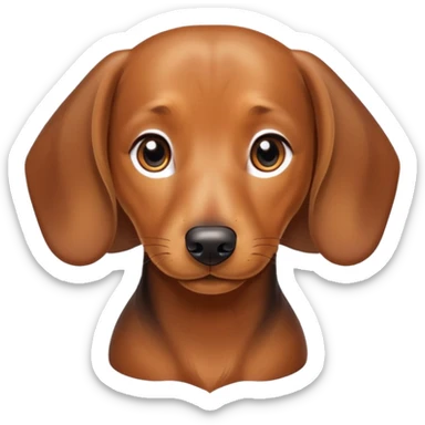 A daschund sticker