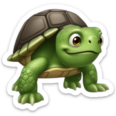 working turtle  sticker