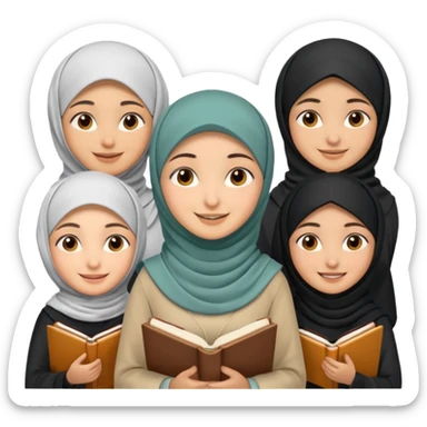 study session with a few muslims sticker