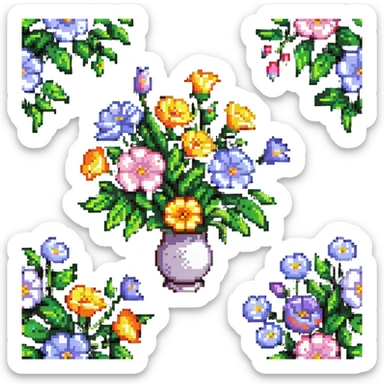 bouquet of spring flowers sticker