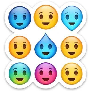 crie emojis para uma comunidade do discord sem fazer ou pegar algo pronto quero algo diferente sticker
