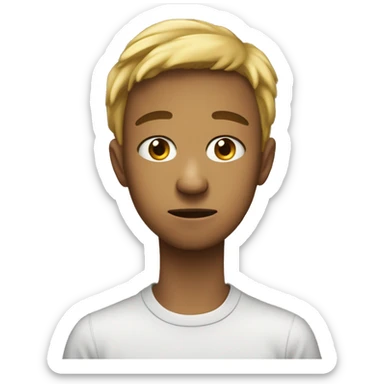 Imagine the face of a teenager when they want to tell their father that they hate the new school they’ve been transferred to. Their expression might show frustration, sadness, fear, and yet a glimmer of hope sticker