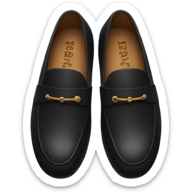 Black loafers sticker