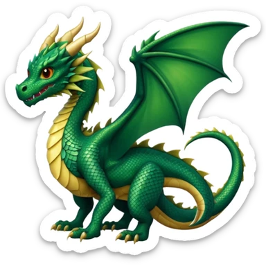 I need a character for an educational geography course, dragon style sticker