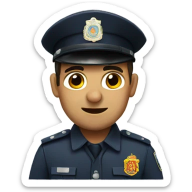 A Spanish policeman sticker