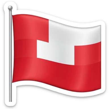 Flag of Otwock, Poland skandinavian style sticker