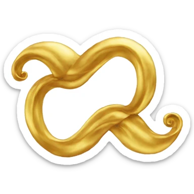 infinito dorado sticker