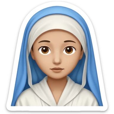 create a virgin Mary emoji sticker