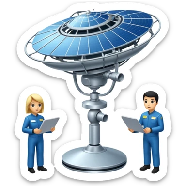 satellite qui observe plein d’unités sticker