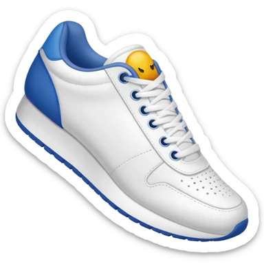 an ios genmoji for a pair of white sneakers  sticker