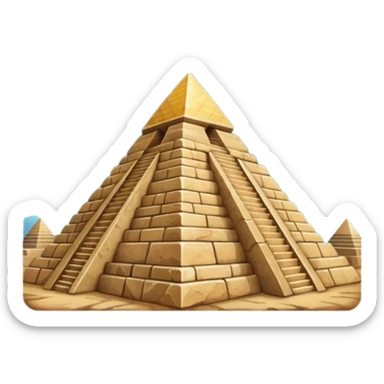 beautiful pyramid starry baroque sticker