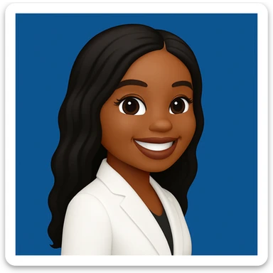 turn the second man in emoji style of the 1st image, match the facial features and match dressing style of the 2nd image, she is wearing white suit side pose sticker