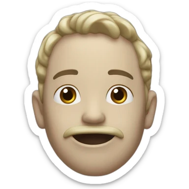 Un caca qui chie un autre caca sticker