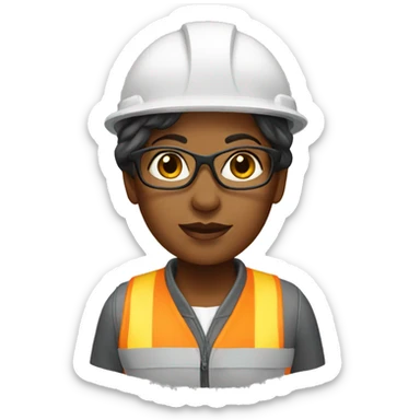 Woman architect sticker