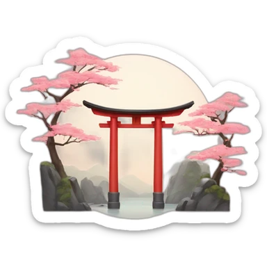 torii-gate sticker