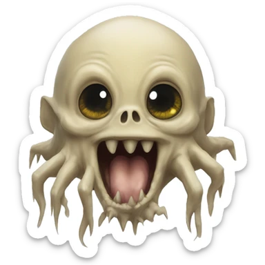 grindylow: Water-dwelling creatures with long fingers, sharp teeth, and a taste for human flesh, often found in the Black Lake at Hogwarts. sticker