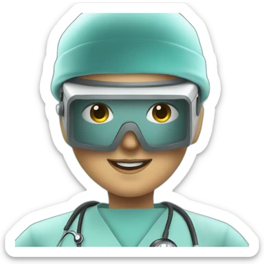 Surgeon-inside-virtual-reality sticker