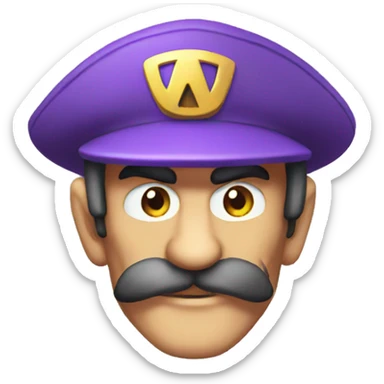 Waluigi sticker