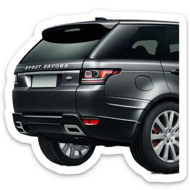 Dark grey Range Rover sport 24 edition sticker