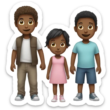 3 children  sticker