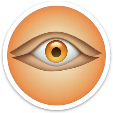circle of inward facing straight orange gradient arrows forming a eye ui sticker