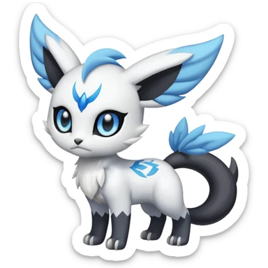 Meloetta-Zekrom-Gatomon-Pteromon-hybrid sticker