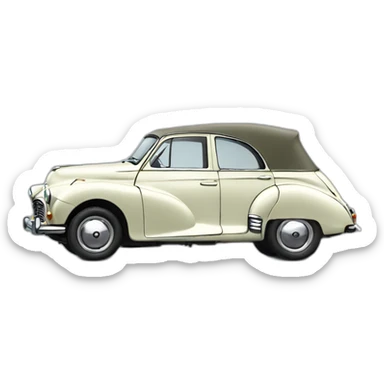 Morris minor vehicle sticker