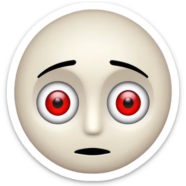 Make a stickman that is red and his eyes says kj sticker