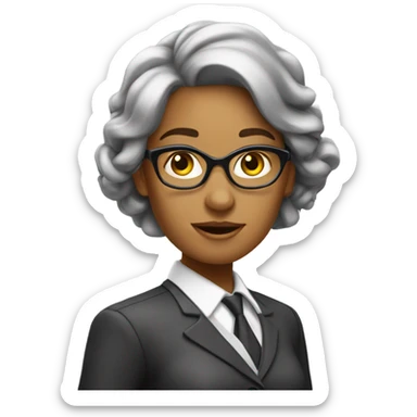 Zoomer young Banker Lady sticker