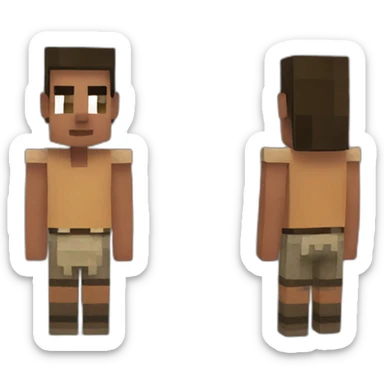 Villager Minecraft sticker