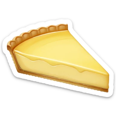 realistic a piece of lemon Tart sticker