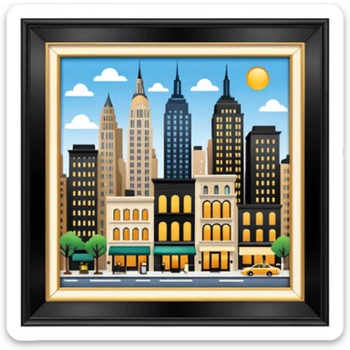 New york with Posh clubs, designer boutiques, famous galleries, and upscale restaurants and hotels had popped up on seemingly every corner sticker