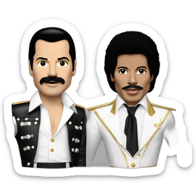Freddie mercury and Michael jackson  sticker