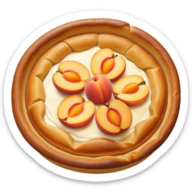peach dutch baby sticker