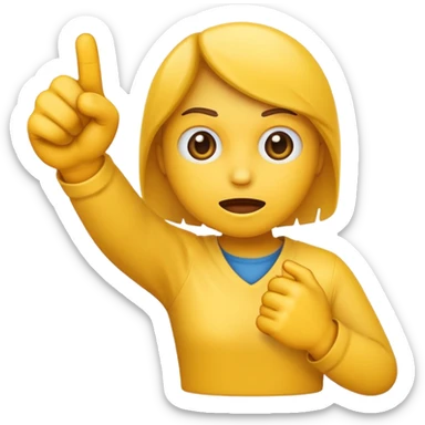 Un emoji coquin qui se mord le poing sticker