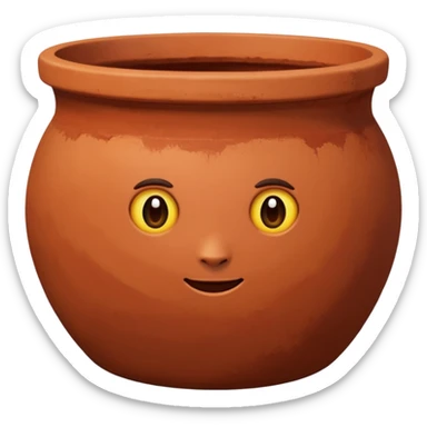 terracotta pot sticker