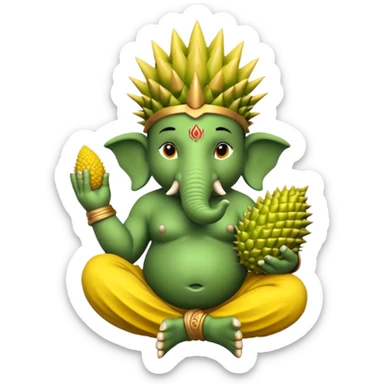 GANESHa durian sticker