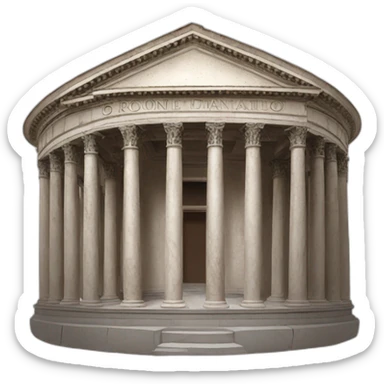 Rome pantheon sticker