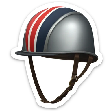 English equestrian helmet  sticker