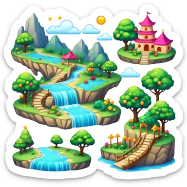 Epic deluxe aesthetic-scenery-Decorations sticker