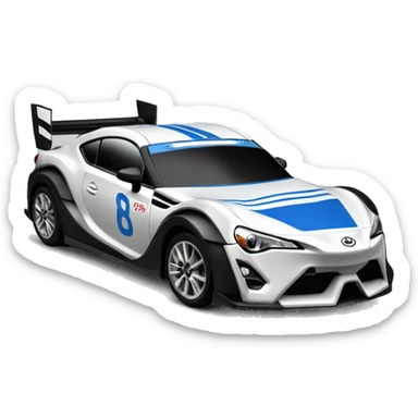 Radio Controlled Captain Rex themed 2013 Toyota 86 shaped like a Formula One race car with exposed turbine wheels  sticker