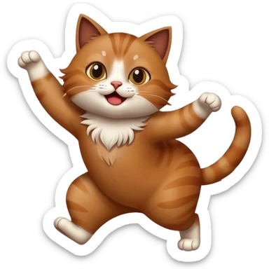 Gato bailando sticker