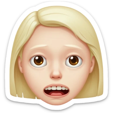 remake the second one but sad more gums sticker