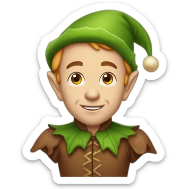 Jerry the Nelly Burton Elf sticker