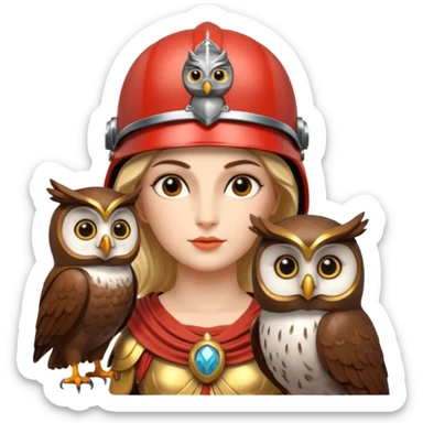 Minerva is the Roman goddess of wisdom, strategic warfare, commerce, and the arts, and is considered one of the most important Roman deities alongside Jupiter and Juno, forming the Capitoline Triad.  sticker