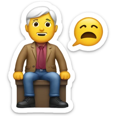 White man Mansplaining using crayons sticker