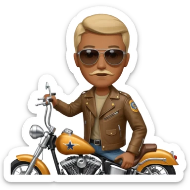 easy rider breaker morant on chopper motorcycle sticker