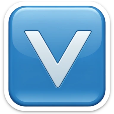 Checkmark in a blue box sticker