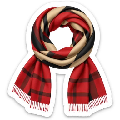 burberry scarf sticker
