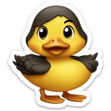 Cuty little duck sticker